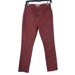 GRLFRND Karolina Skinny Jeans Women's Size 25 Dark Maroon Wash Stretch Denim